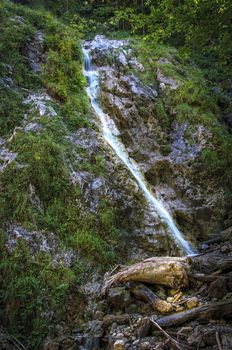 A small waterfall in Logarska valley, Slovenia