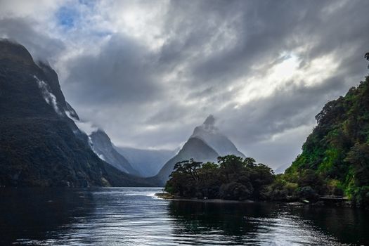 Milford Sound, fiordland national park in New Zealand