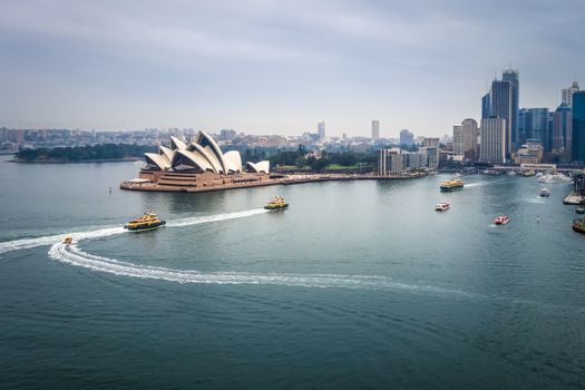Sydney city center and Opera House panorama, Australia