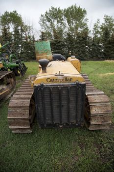 Prairie Scene Saskatchewan summer old machinery Canada