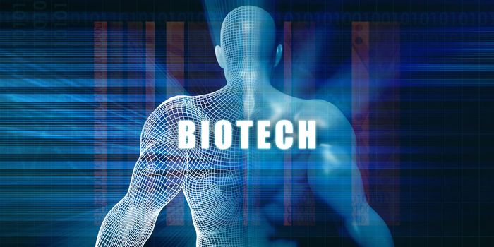 Biotech as a Futuristic Concept Abstract Background