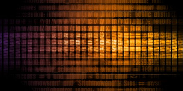Digital Security and Network Firewall Surveillance Concept