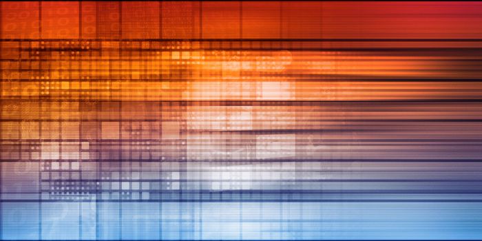Technology Mosaic Background as a Tech Concept Art