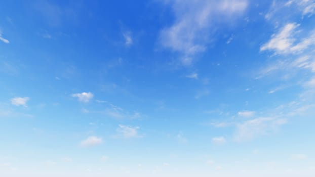 Cloudy blue sky abstract background, blue sky background with tiny clouds, 3d illustration