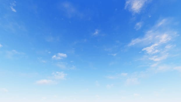 Cloudy blue sky abstract background, blue sky background with tiny clouds, 3d illustration