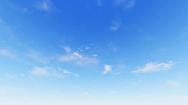 Cloudy blue sky abstract background, blue sky background with tiny clouds, 3d illustration