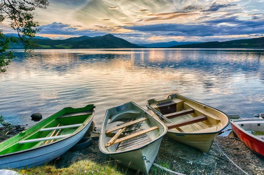 Boats and water in silence and romance Europe travel