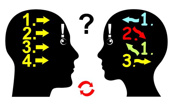 Man and woman differ in their thought pattern and the way they argue