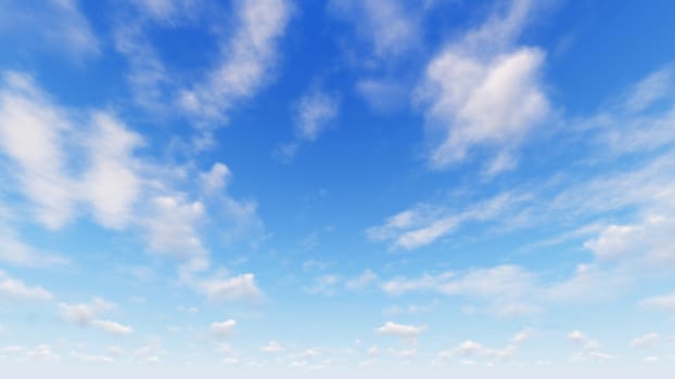 Cloudy blue sky abstract background, blue sky background with tiny clouds, 3d illustration