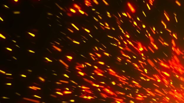 Abstract background with sparks. Digital 3d rendering backdrop