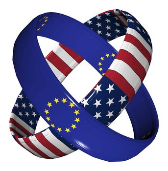 Symbol for the Transatlantic Trade and Investment Partnership TTIP
