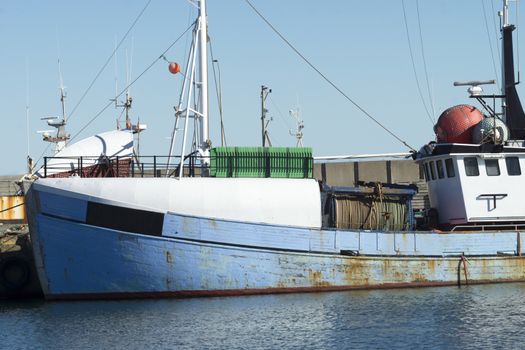 Fishing boat in the harbor of Hanstholm