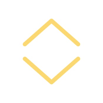 Pointer, arrow in modern flat style. Arrow button isolated on white background. Symbol for web design, site, app, UI.