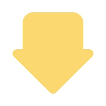 Pointer, arrow in modern flat style. Arrow button isolated on white background. Symbol for web design, site, app, UI.