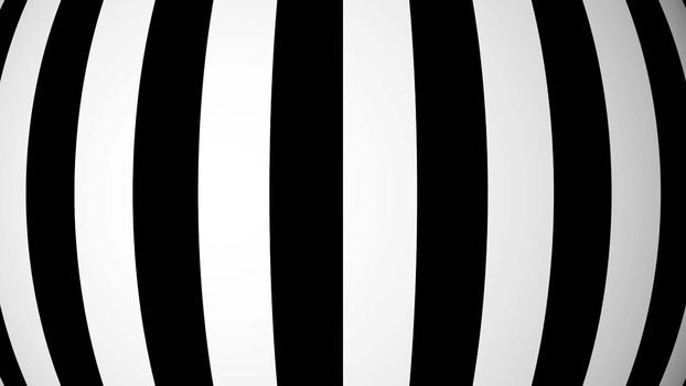 Animated background with white and black lines. 3d rendering