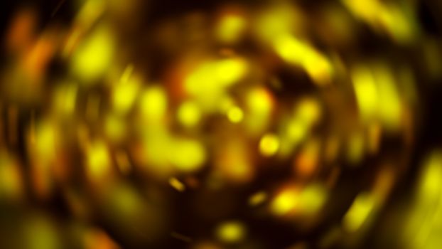 Radial gold blur background. Digital illustration. 3d rendering