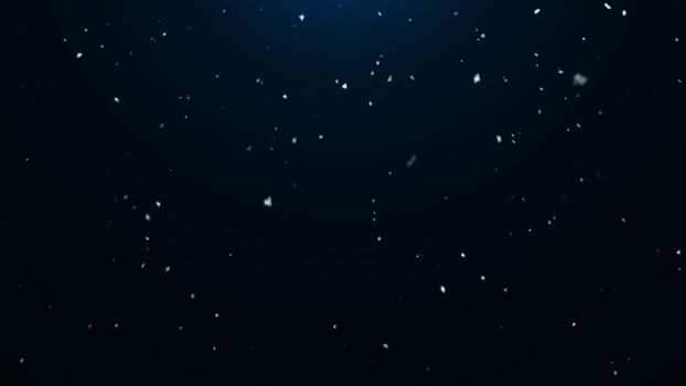 Abstract background with snow. Digital illustration. 3d rendering