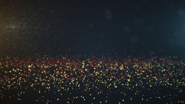 Vintage bokeh lights background. Abstract background. 3d rendering