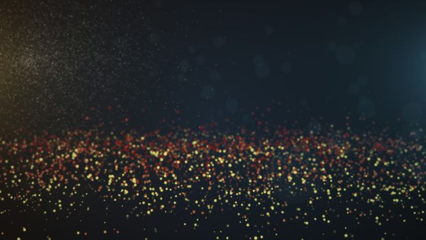 Vintage bokeh lights background. Abstract background. 3d rendering