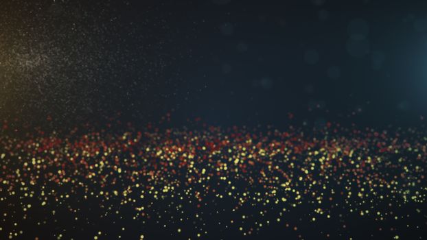 Vintage bokeh lights background. Abstract background. 3d rendering