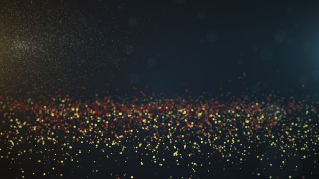 Vintage bokeh lights background. Abstract background. 3d rendering