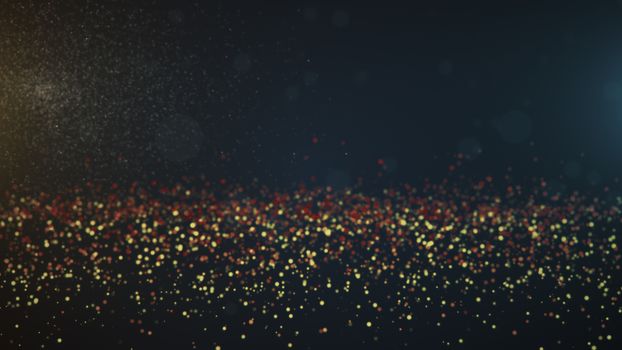 Vintage bokeh lights background. Abstract background. 3d rendering