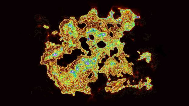 Abstract background. Microscopic virus. Digital illustration 3d rendering