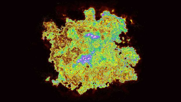 Abstract background. Microscopic virus. Digital illustration 3d rendering