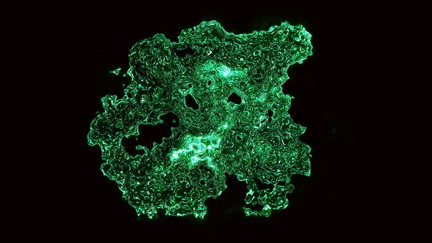 Abstract background. Microscopic virus. Digital illustration 3d rendering