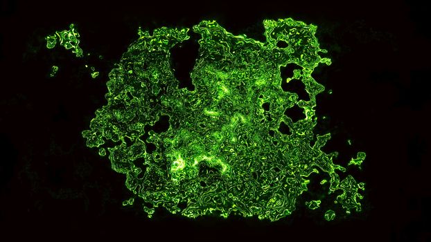 Abstract background. Microscopic virus. Digital illustration 3d rendering