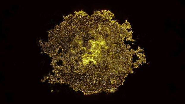 Abstract background. Microscopic virus. Digital illustration 3d rendering