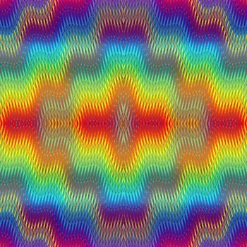 Seamless fuzzy pop art texture with optic three dimensional illusion