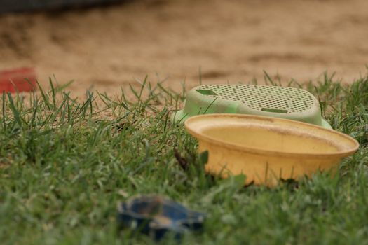 Equipment on a children's playground