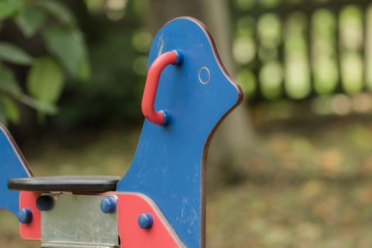 Equipment on a children's playground