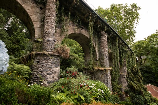Tropical garden Monte Palace, located in Funchal city, Madeira island, Portugal.