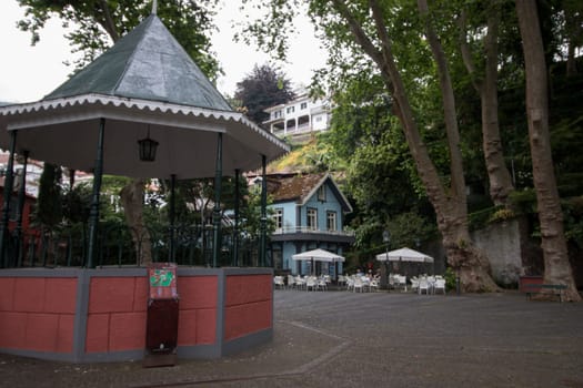 Tropical garden Monte Palace, located in Funchal city, Madeira island, Portugal.