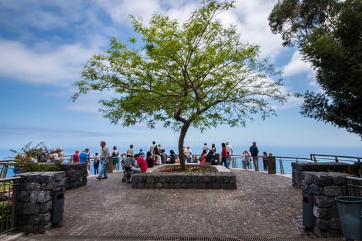 View of the famous Cabo Girao viewpoint in Madeira island, Portugal.