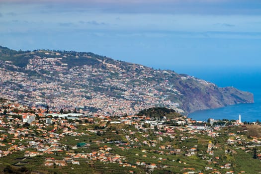 View of the famous Cabo Girao viewpoint in Madeira island, Portugal.