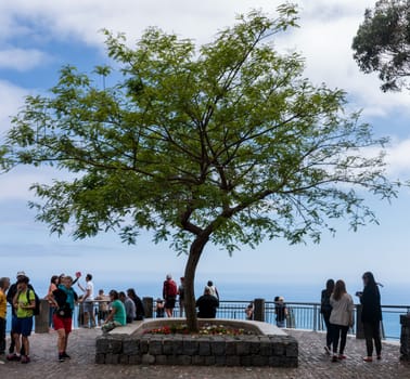 View of the famous Cabo Girao viewpoint in Madeira island, Portugal.