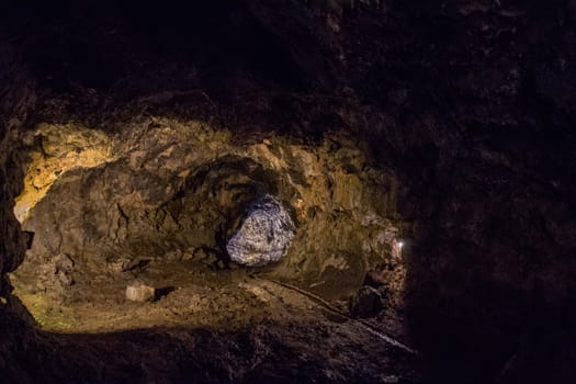 Volcanic Caves of Sao Vicente, located in Madeira island, Portugal.