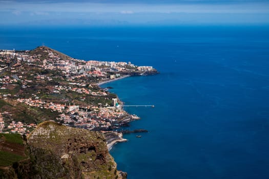 View of the famous Cabo Girao viewpoint in Madeira island, Portugal.