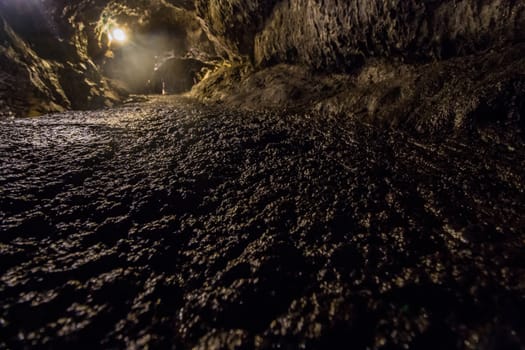 Volcanic Caves of Sao Vicente, located in Madeira island, Portugal.