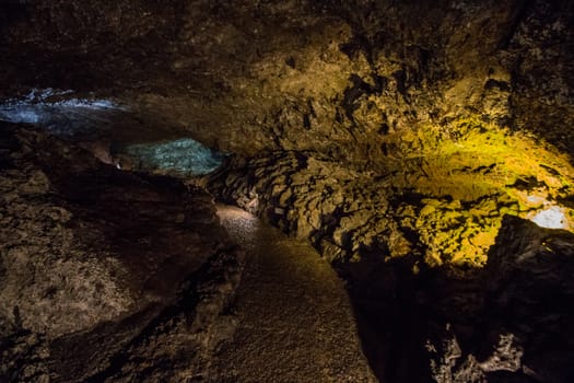Volcanic Caves of Sao Vicente, located in Madeira island, Portugal.