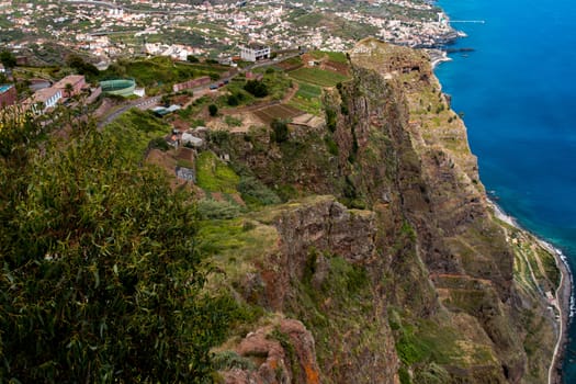 View of the famous Cabo Girao viewpoint in Madeira island, Portugal.