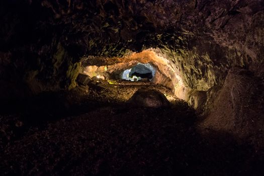 Volcanic Caves of Sao Vicente, located in Madeira island, Portugal.