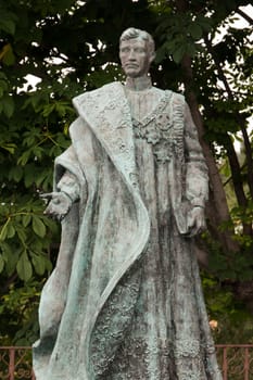 View of the statue of Emperor Charles I of Austria, the last Hapsburg Holy Roman Emperor.