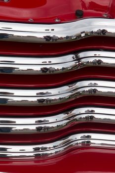 Close up view of a Classic Bumper Truck details.