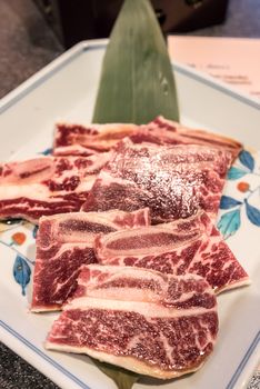 wagyu beef rib premium Japanese  meat BBQ yakiniku