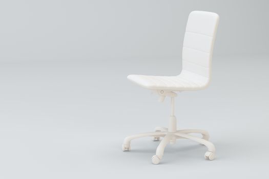 Office chair on a gray background. 3d rendering