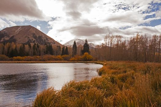 Warner Lake in Manti La Sal National Forest. Utah. USA